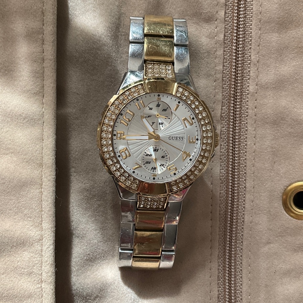 Guess Two-Tone Gold and Silver Women's Watch